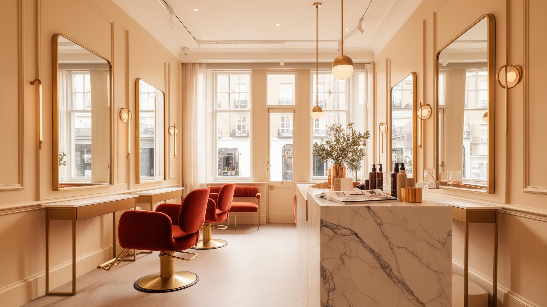 Elegant salon interior in Nottingham